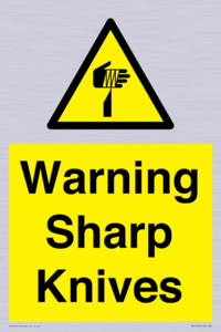Warning Sharp Knives